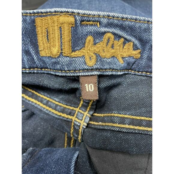 Kut From The Kloth Blue Skinny Ankle Jeans Size 10 (33x26.5) Zipper Accent - Picture 3 of 5